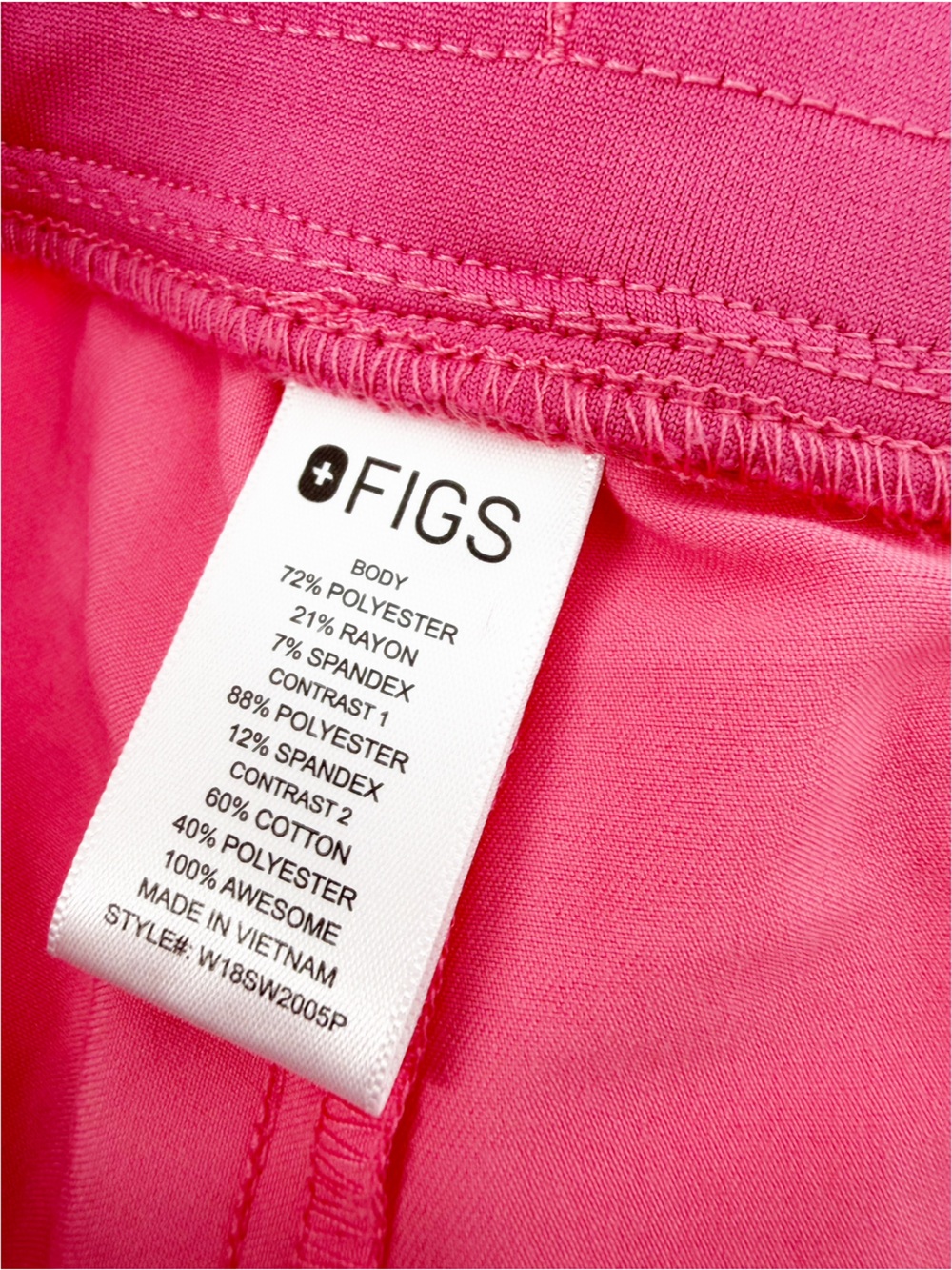 Figs Coral Pink Rafaela Scrub Top Medium and Pants Jogger Large - Picture 12 of 12